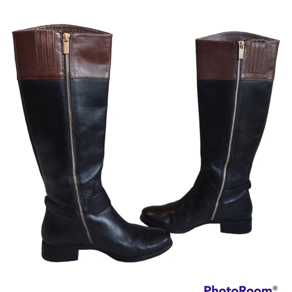 Michael Kors Fulton 7.5 leather riding boots - Picture 4 of 9